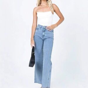 Princess Polly Arlington High Rise Straight Leg Jeans Denim NWOT